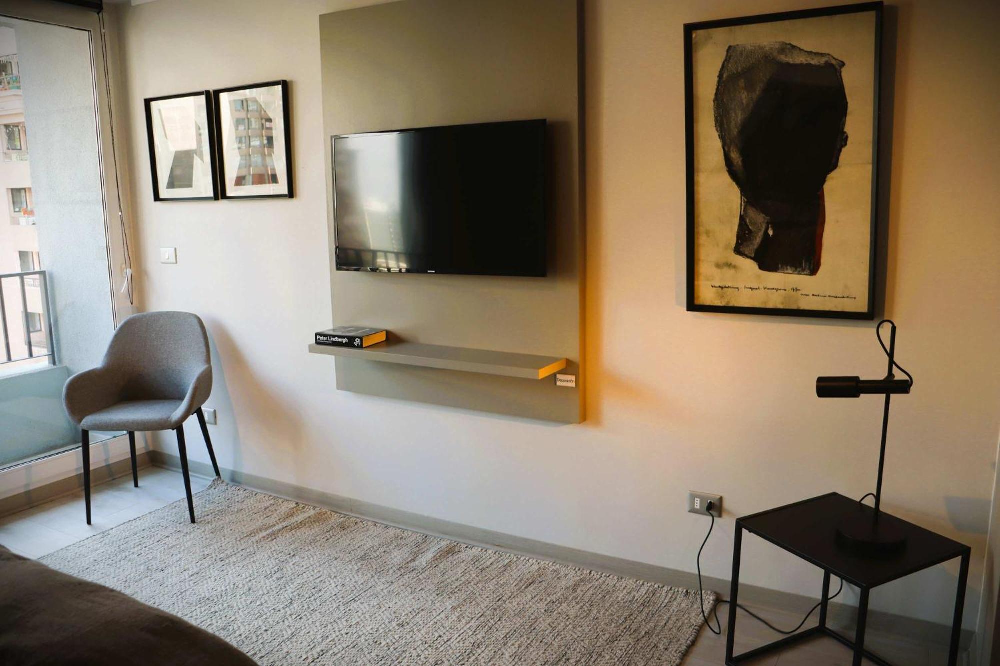 Apartamento Hom Acogedor En Calle Carmen Centro Santiago